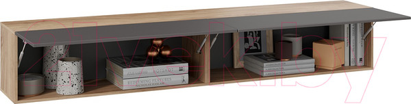 Изображение товара Шкаф навесной ТриЯ Порто ТД-393.12.21 (яблоня беллуно/графит софт)