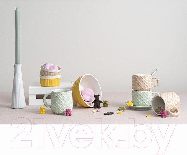 Изображение товара Чашка с блюдцем Liberty Jones Marshmallow / LJ000082 (топленое молоко)