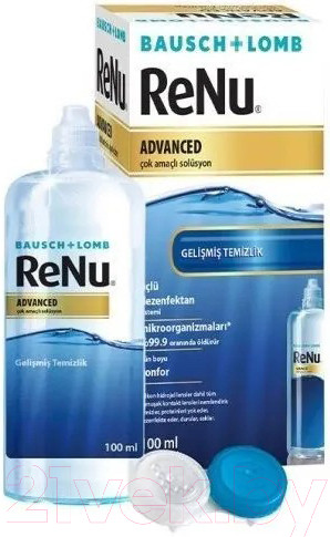 Изображение товара Раствор для линз ReNu Advanced с контейнером (100мл)