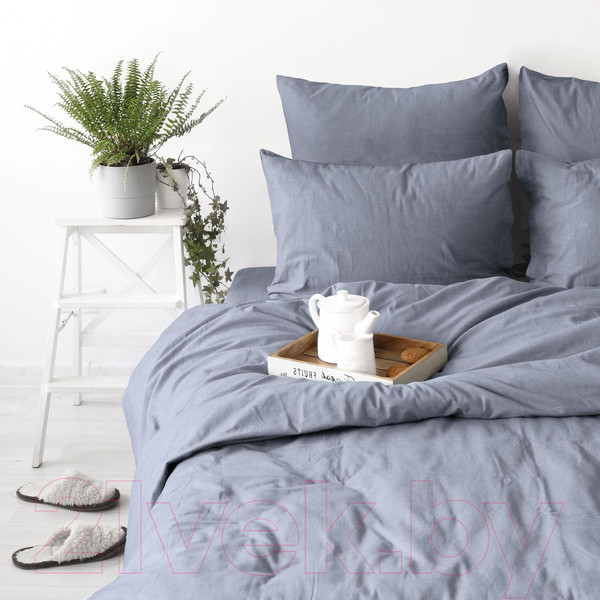 Изображение товара Пододеяльник Verossa 148x215 / 776118 (Melange Indigo)