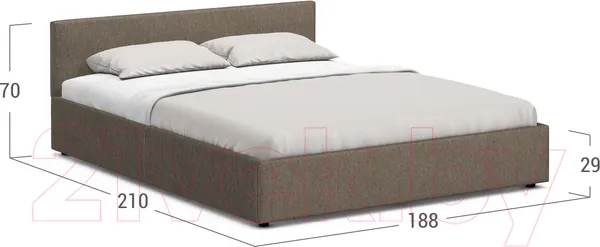 Изображение товара Двуспальная кровать Moon Family 1250 / К004359