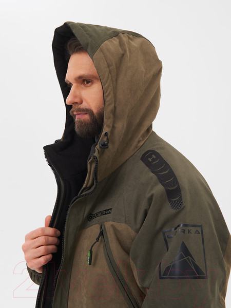 Изображение товара Костюм для охоты и рыбалки Huntsman Горка Люкс Исландия Хаки / 9635 (р-р 56-58/182-188)