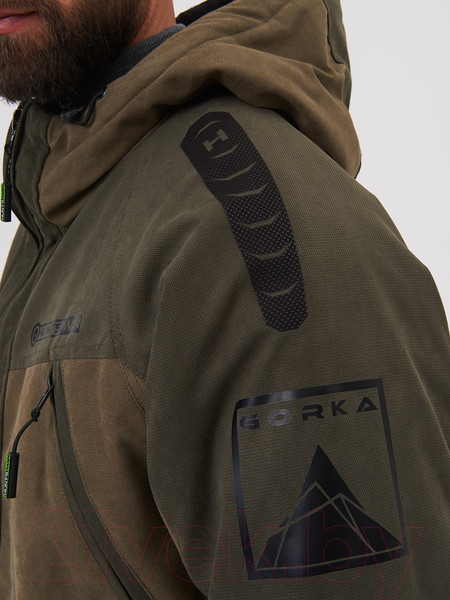 Изображение товара Костюм для охоты и рыбалки Huntsman Горка Люкс Исландия Хаки / 9635 (р-р 56-58/182-188)