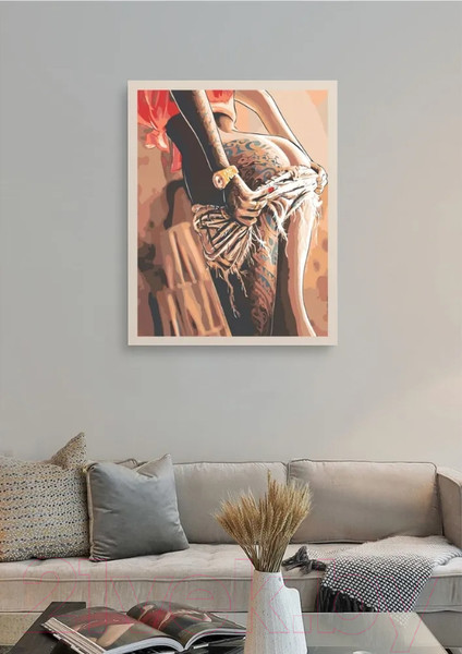 Изображение товара Картина по номерам PaintLine Девушка с тату