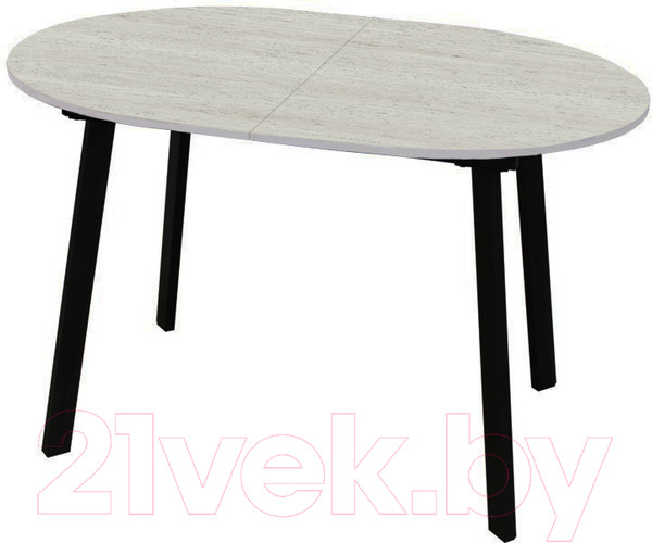 Изображение товара Обеденный стол Древпром М138 Оледжо ДП1-04-01 120-150x88 (самерсет/черный матовый)