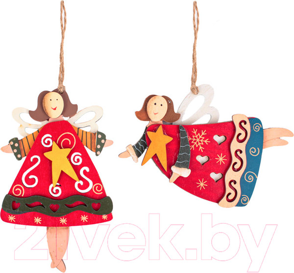 Изображение товара Набор елочных игрушек Darvish Ангел / DV-C-296 (2шт)