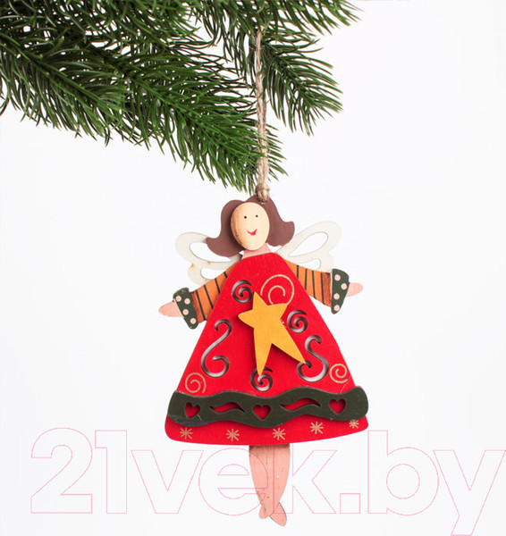 Изображение товара Набор елочных игрушек Darvish Ангел / DV-C-296 (2шт)