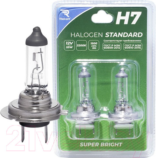 Изображение товара Комплект автомобильных ламп Rekzit 90076 (2шт)