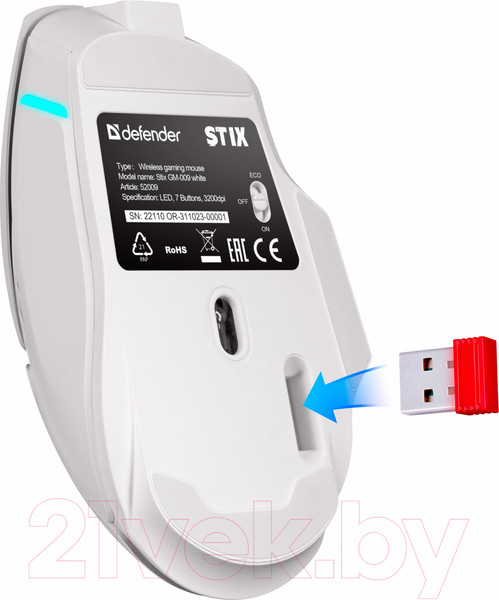 Изображение товара Мышь Defender Stix GM-009 / 52009