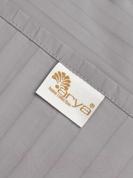 Изображение товара Комплект постельного белья Arya Vip Страйп Сатин 2сп / 8680943231192 (светло-серый)