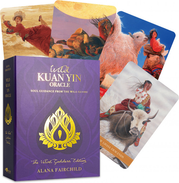 Изображение товара Гадальные карты Blue Angel Publishing Wild Kuan Yin Oracle Cards - Velvet Goddess Edition / WYVG