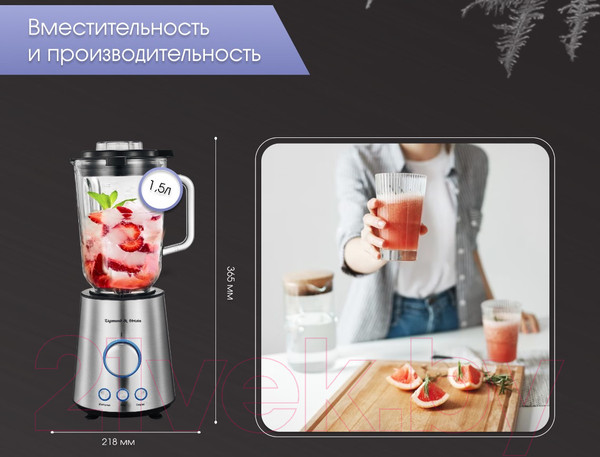 Изображение товара Блендер стационарный Zigmund & Shtain BS-445 D