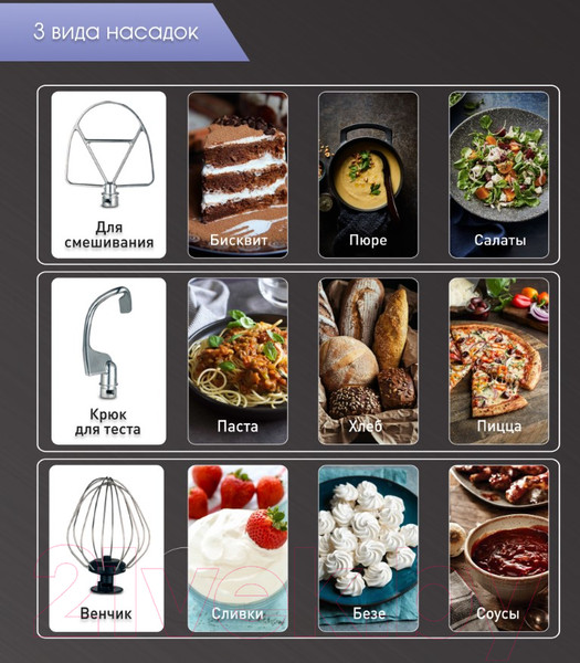 Изображение товара Миксер стационарный Zigmund & Shtain ZKM-970