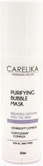 Изображение товара Маска для лица гелевая Carelika Purifying Bubble Mask Кислородная (30мл)