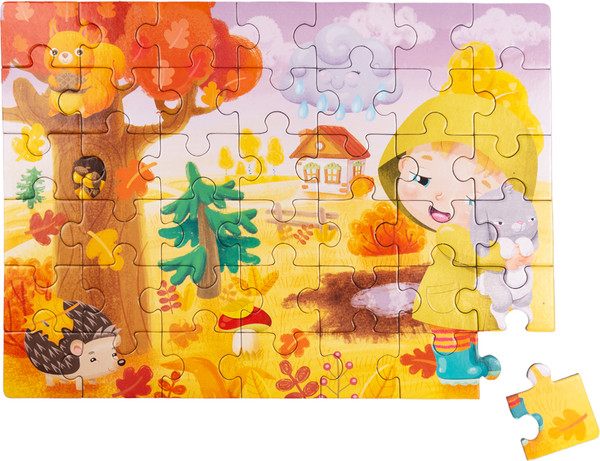 Изображение товара Развивающая игра Baby Toys First Puzzle 4 в 1. Времена года / 04363