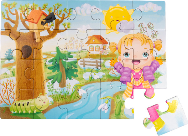 Изображение товара Развивающая игра Baby Toys First Puzzle 4 в 1. Времена года / 04363