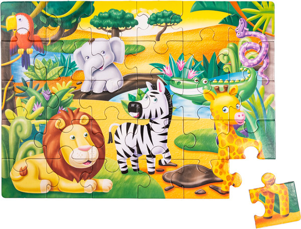 Изображение товара Развивающая игра Baby Toys First Puzzle 4 в 1. Кто где живет / 04362
