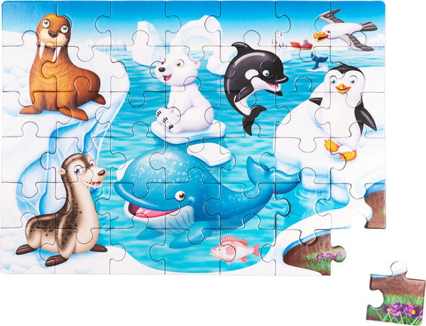 Изображение товара Развивающая игра Baby Toys First Puzzle 4 в 1. Кто где живет / 04362