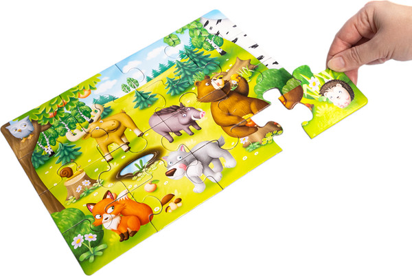 Изображение товара Развивающая игра Baby Toys First Puzzle 4 в 1. Кто где живет / 04362