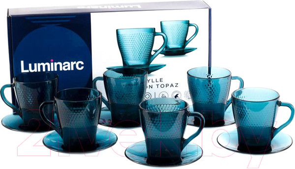 Изображение товара Набор для чая/кофе Luminarc Идиллия Лондон топаз O0368