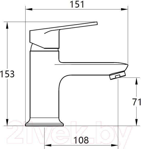 Изображение товара Смеситель Voda Drop DP26M