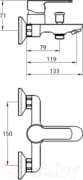 Изображение товара Смеситель Voda Drop DP54