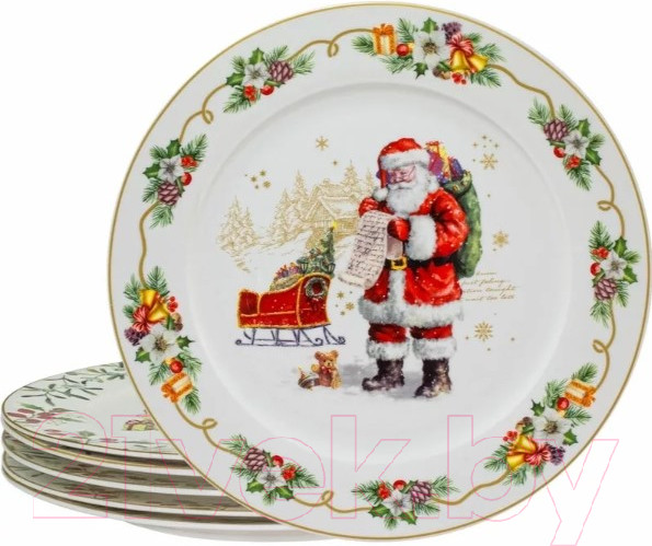 Изображение товара Набор тарелок Lenardi Новогодний 205-317 (6шт)