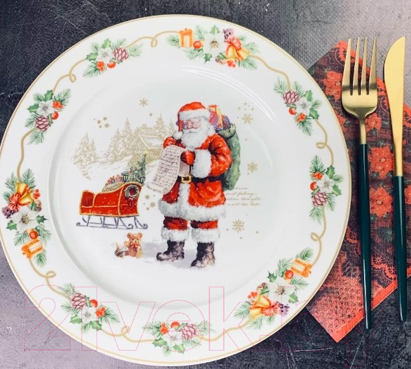 Изображение товара Набор тарелок Lenardi Новогодний 205-317 (6шт)