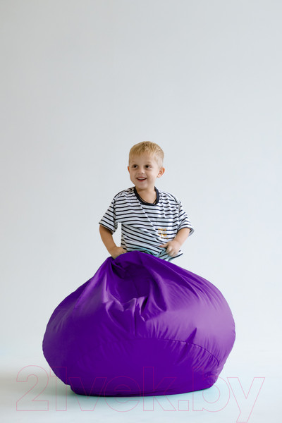 Изображение товара Бескаркасное кресло Kreslomeshki Классик Kinder / 5KO-80x70FI (фиалка)