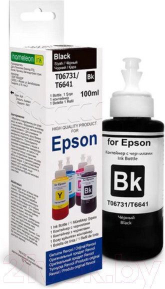 Изображение товара Комплект контейнеров с чернилами Revcol Для Epson серия L 4 цвета Dye / 128966 (100мл)