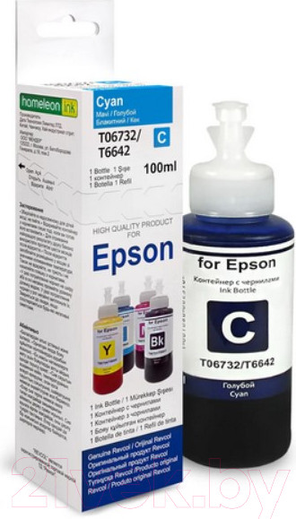 Изображение товара Комплект контейнеров с чернилами Revcol Для Epson серия L 4 цвета Dye / 128966 (100мл)