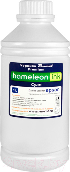 Изображение товара Контейнер с чернилами Revcol Серия L Hameleon Cyan Dye / 128410 (1л)