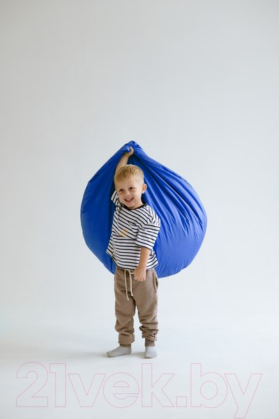 Изображение товара Бескаркасное кресло Kreslomeshki Классик Kinder / 5KO-80x70SI (синий)