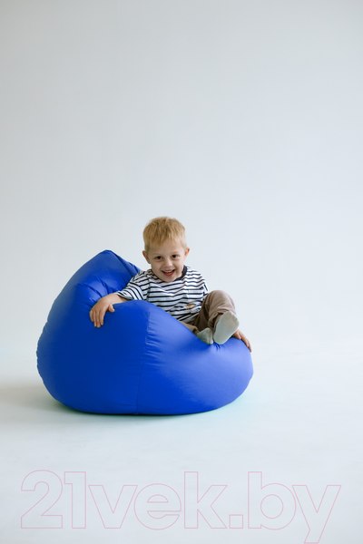 Изображение товара Бескаркасное кресло Kreslomeshki Классик Kinder / 5KO-80x70SI (синий)