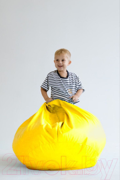 Изображение товара Бескаркасное кресло Kreslomeshki Классик Kinder / 5KO-80x70ZH (желтый)