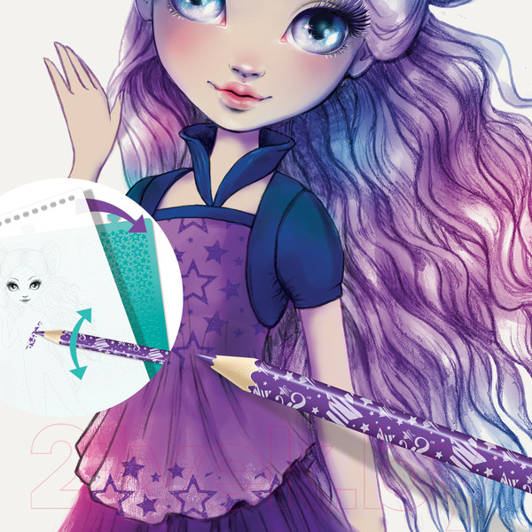 Изображение товара Набор для творчества Nebulous Stars Nebulia. Неоновый скетчбук / 11101_NSDA