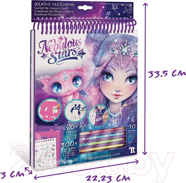Изображение товара Набор для творчества Nebulous Stars Nebulia. Неоновый скетчбук / 11101_NSDA