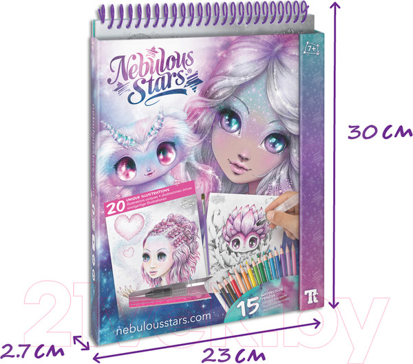 Изображение товара Набор для творчества Nebulous Stars Estrelia. Раскраска для девочек / 11133_NSDA