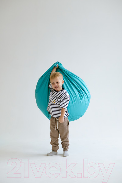 Изображение товара Бескаркасное кресло Kreslomeshki Классик Kinder / 5KO-80x70BI (бирюза)