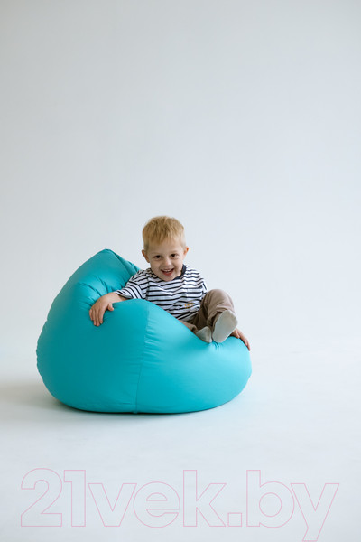 Изображение товара Бескаркасное кресло Kreslomeshki Классик Kinder / 5KO-80x70BI (бирюза)