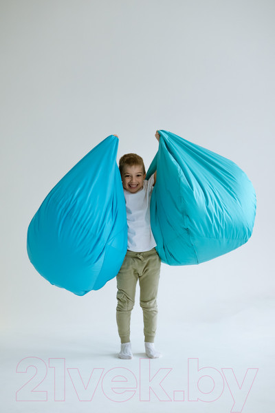 Изображение товара Бескаркасное кресло Kreslomeshki Классик Kinder / 5KO-80x70BI (бирюза)