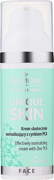 Изображение товара Крем для лица Farmona Professional Unique Skin Нормализующий с цинком PCA (50мл)