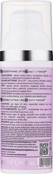 Изображение товара Крем для лица Farmona Professional Unique Skin Подтягивающий с комплексом Tens'up (50мл)
