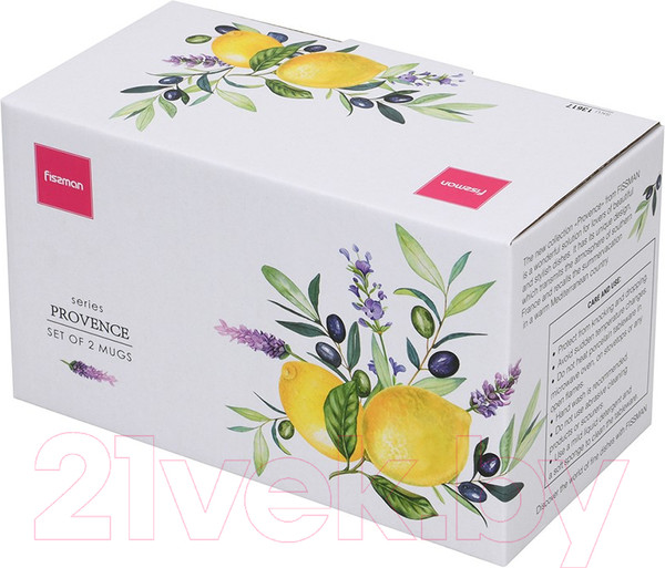 Изображение товара Набор кружек Fissman Provence / 13617 (2шт)