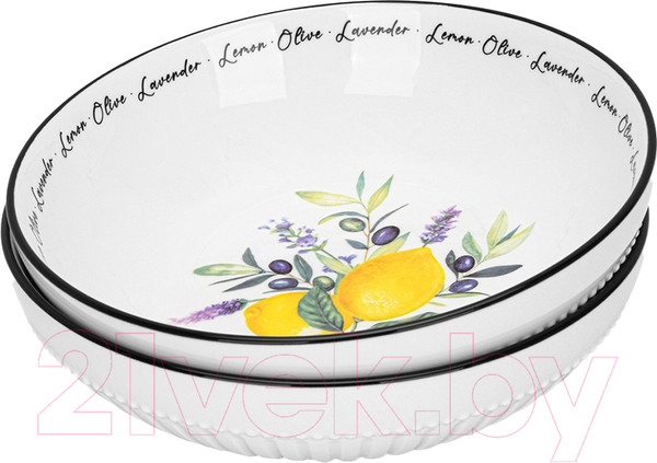 Изображение товара Набор суповых тарелок Fissman Provence / 13625 (2шт)