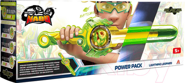 Изображение товара Игрушка детская Infinity Nado Волчок. Эпик Лончер Пауэр Light. Leopard / 41743