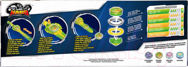 Изображение товара Игрушка детская Infinity Nado Волчок. Эпик Лончер Пауэр Light. Leopard / 41743