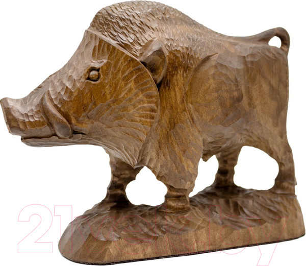 Изображение товара Статуэтка Брестская Фабрика Сувениров Кабан / boar_bn (коричневый)