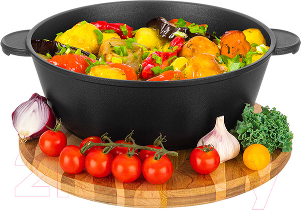 Изображение товара Жаровня Elan Gallery Гармония вкуса / 120653 (черный оникс)