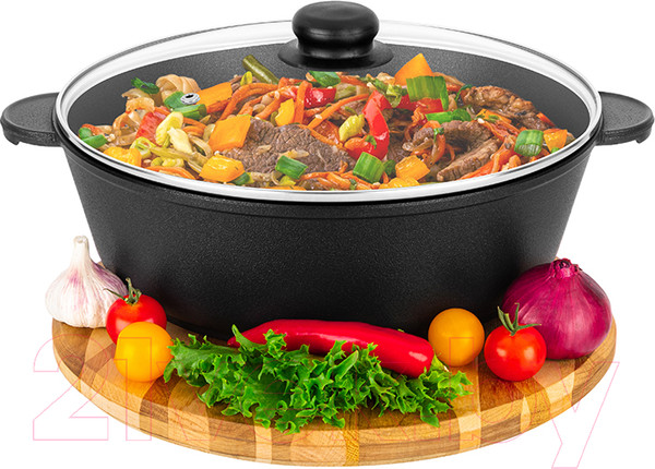 Изображение товара Жаровня Elan Gallery Гармония вкуса / 120655 (черный оникс)